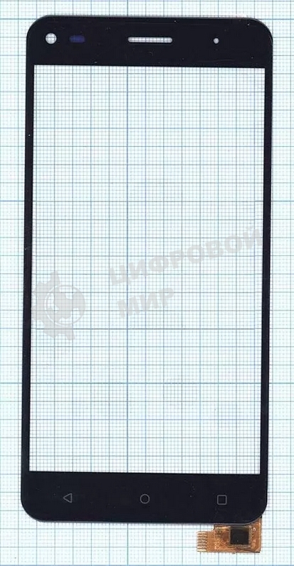 Сенсорное стекло (тачскрин) для Fly FS507 Cirrus 4, черное