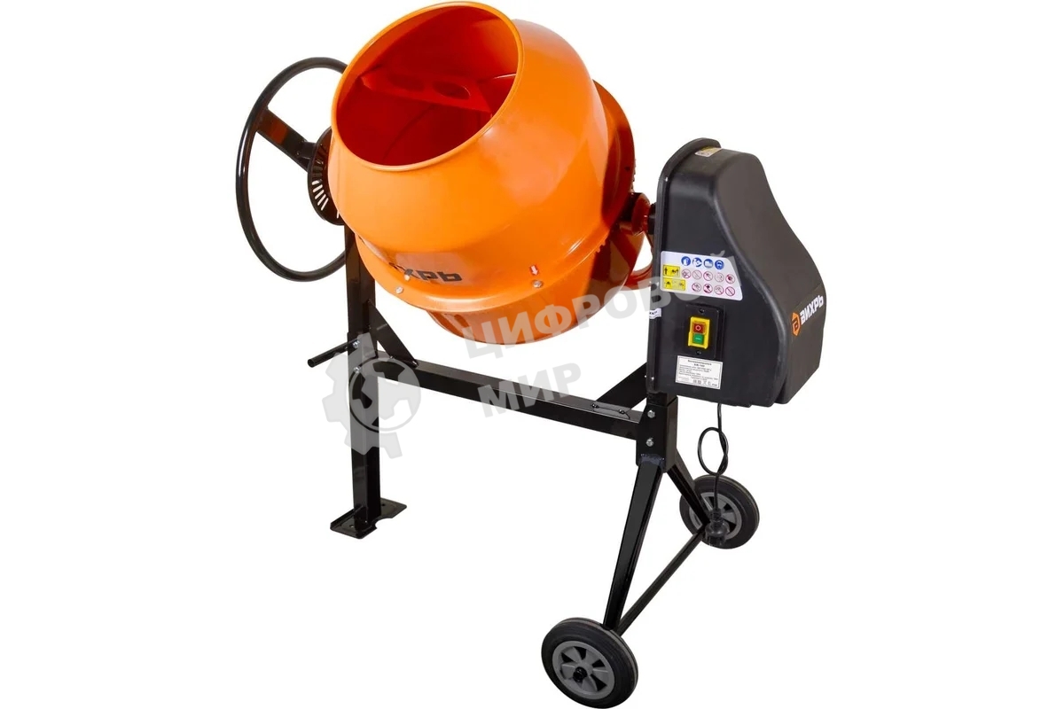 Бетономешалка Вихрь БМ-140 (74/1/6) 650 Вт, 140 л, чугунный венец, 32 об/мин