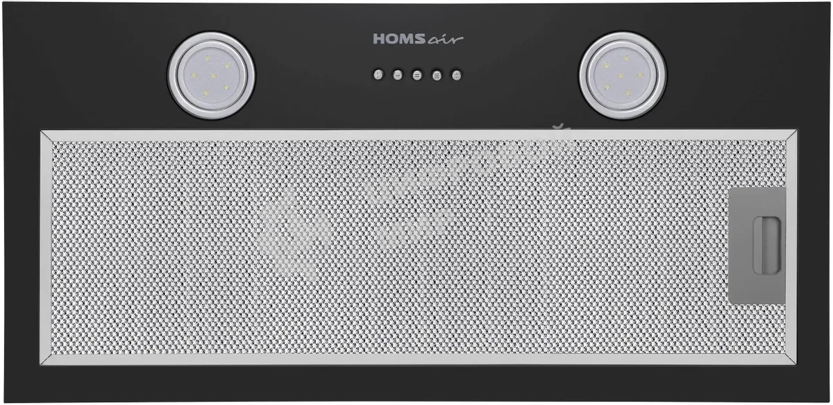 Вытяжка встраиваемая HOMSair Fleet 60 черный, 59.8 см, 520 куб. м/ч, 50 дБ