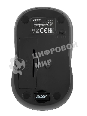 Мышь беспроводная Acer OMR136 красный, 1000 dpi, радиоканал, USB, кнопки - 3