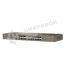 Коммутатор неуправляемый IP-COM F1024 24 порта, 24x100 Мбит/с, установка в стойку, металлический корпус