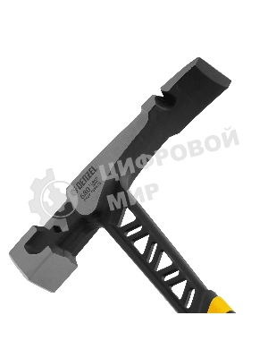 Молоток каменщика Denzel 680 г, цельнокованый, двухкомпонентная обрезиненная рукоятка