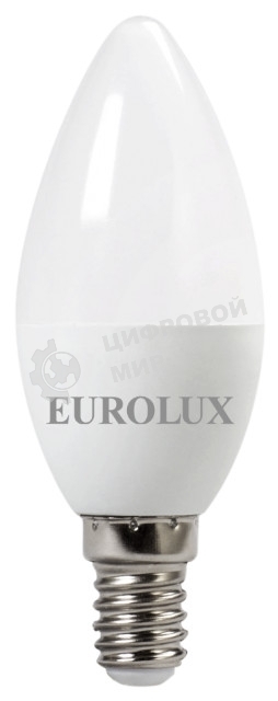 Лампа светодиодная EUROLUX LL-E-C37-7W-230-2,7K-E14
