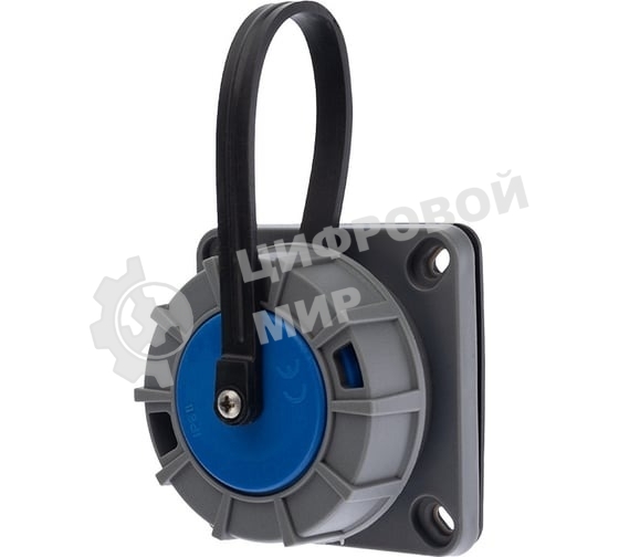 Розетка настенная Rexant фланцевая влагозащищенная с крышкой 16 А, 2Р+РЕ, IP68