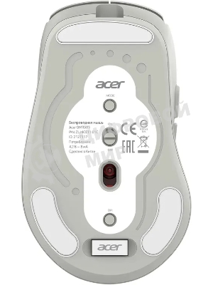 Мышь Acer OMR503 светло-серый оптическая 3200dpi silent беспров. BT/Radio USB 4but (ZL.MCE11.01C)