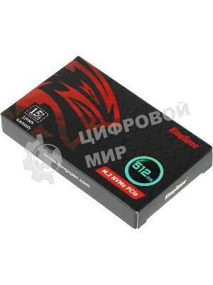 Накопитель SSD KingSpec NE-512, 512Gb, M.2 2280, PCIe 3.0 x4, NVMe, R/W 2400/1700