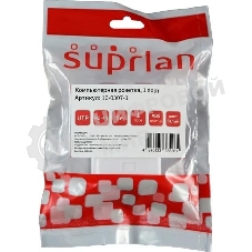 Розетка компьютерная Suprlan 10-0307-1, наклад. RJ45 1 кат.5E UTP