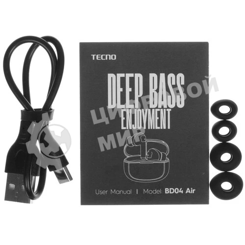 Наушники беспроводные Tecno Buds 4 BD04 Air черный