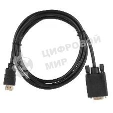 Кабель ACD-DHVM1-18B ACD-DHVM1-18B HDMI 1.4, Golden Plated,19m/15m, HDMI-VGA черный, 1.8м