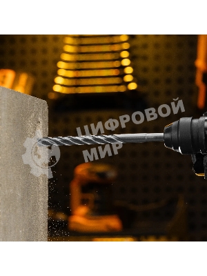 Бур по бетону Denzel цельная крестовая пластина, 12x215 мм, SDS PLUS