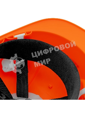 Каска защитная ударопрочная Denzel ABS/PC, плавная регулировка, модель 