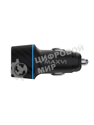 Автомобильное зарядное устройство Maxvi CCM-MS604PD 48W 6A (USB + Type-C, QC3.0 PD3.0) черный