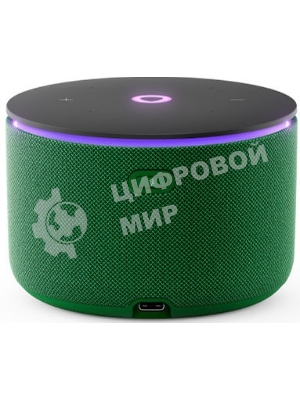 Умная колонка Яндекс Станция Мини 3 Про, 18Вт, компактная, 1 динамик, Алиса, Wi-Fi, Bluetooth 5.0, Zigbee, Matter, зеленый