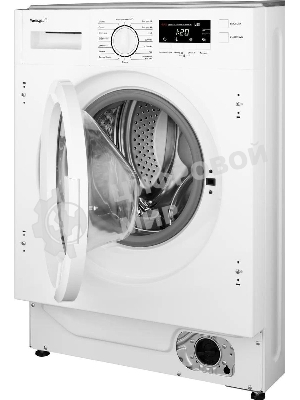 Стиральная машина встраиваемая Weissgauff WMI 6147 Inverter Steam белый, загрузка фронтальная 7 кг, 1400 об/мин, класс A+++