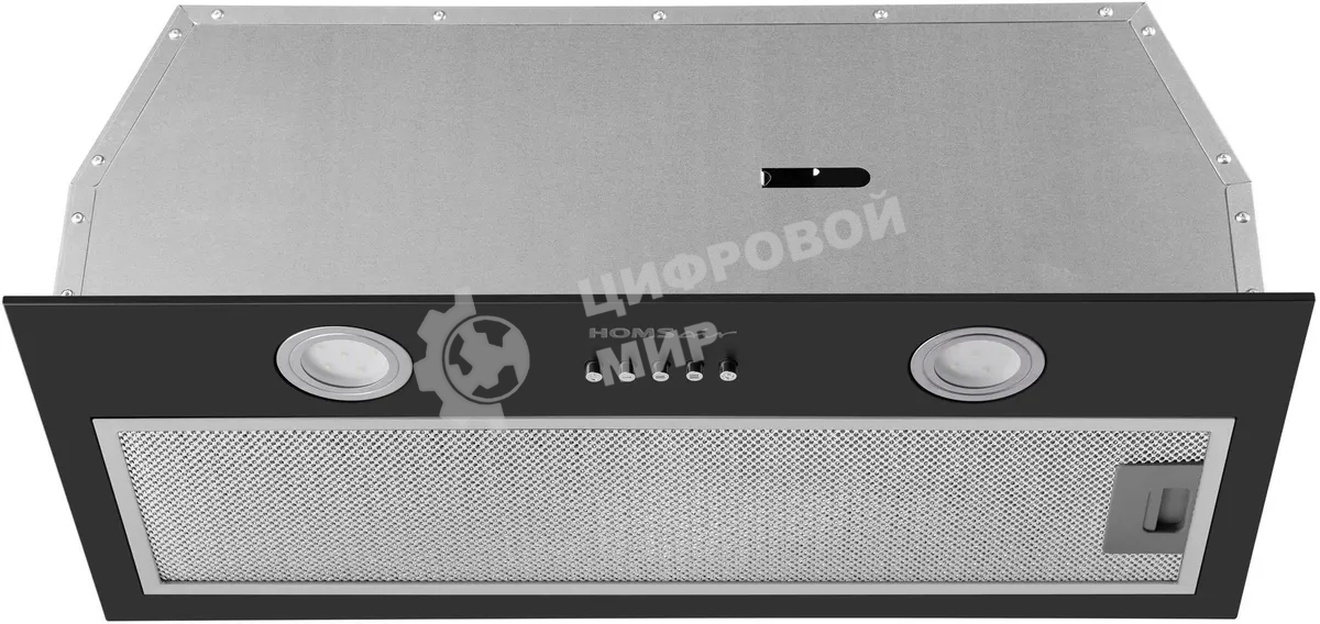 Вытяжка встраиваемая HOMSair Fleet 60 черный, 59.8 см, 520 куб. м/ч, 50 дБ