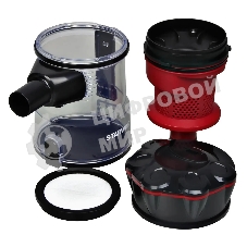 Пылесос ручной Starwind SCH1310 красный/черный, питание от сети, 120 Вт, пылесборник 0.6 л