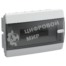 Корпус пластиковый IEK UNION Compact UIC-KP12-V-12-41-K01 ЩРВ-П-12 IP41 черная прозрачная дверь