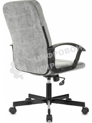 Кресло Бюрократ Triest Fabric серый, ткань