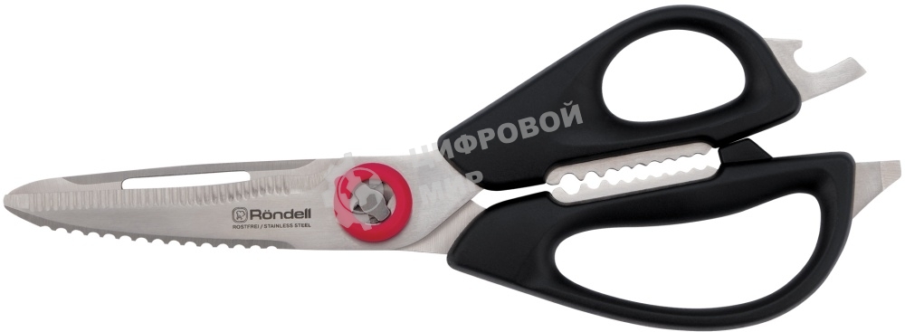 Ножницы кухонные Rondell Craft RD-1856 228мм реж.ч.84мм черный