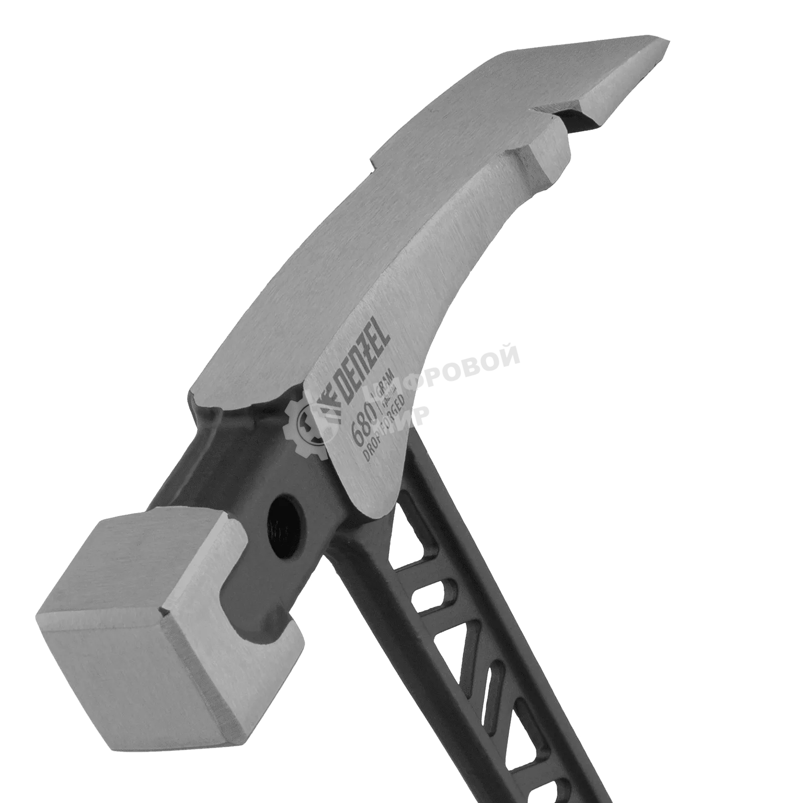 Молоток каменщика Denzel 680 г, цельнокованый, двухкомпонентная обрезиненная рукоятка