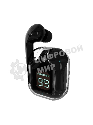 Наушники TWS More Choice BW07 черный, внутриканальные, Bluetooth, до 4 ч
