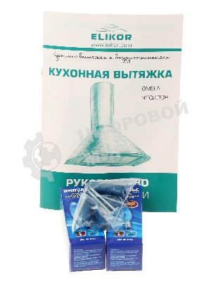 Вытяжка каминная Elikor Эпсилон 60П-430-П3Л черный/серебристый, 60 см, 430 куб. м/ч, 54 дБ