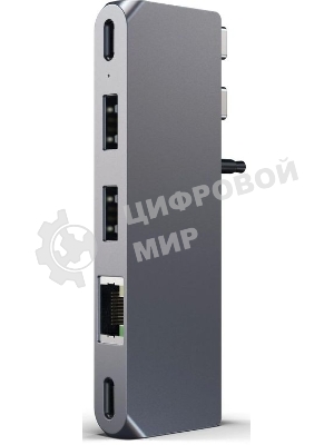 Док-станция Satechi ST-UCPHMIM, USB Type-C, USB 3.0/USB Type-C/RJ-45/Mini jack, USB