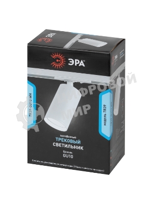 Трековый светильник однофазный ЭРА TR39-GU10 WH под лампу MR16 белый