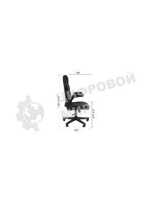 Кресло игровое Chairman game CH51 черный