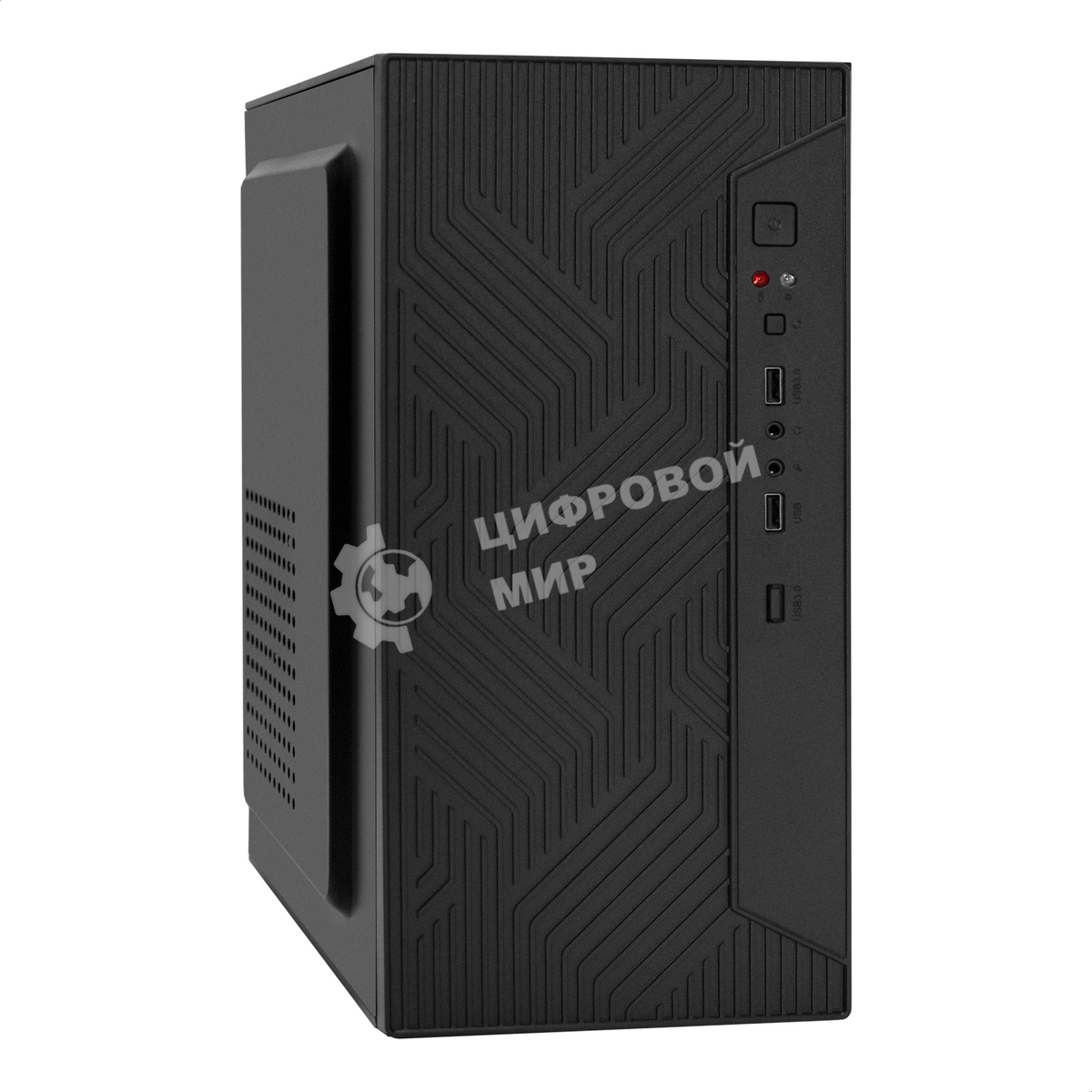 Компьютерный корпус Minitower ExeGate BAA-303U-UNS450 (mATX, БП UNS450 с вент. 12см, 2хUSB+1хUSB 3.0, HD Audio, черный)