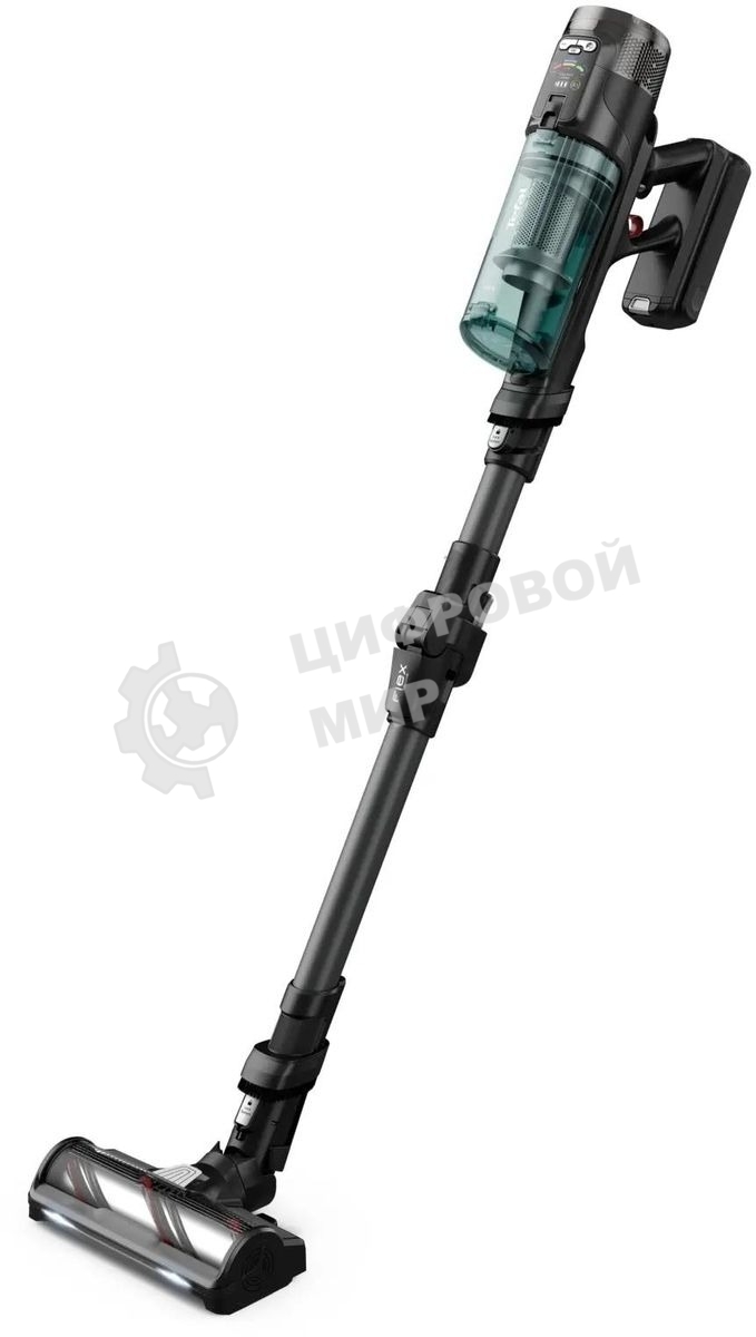 Пылесос вертикальный Tefal X-Force Flex TY9L42WO 150Вт серый/зеленый