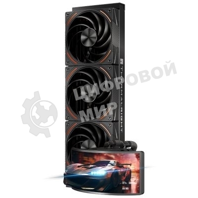 Водяное охлаждение для процессора Thermalright Rainbow Vision 360 Turbo (360mm, LED, Black, ARGB/Fans: 3x120mm, 120.38CFM, 44.7dBA, 3000RPM/Pump height 86mm, 6400RPM, Rad thickness 27mm/S: 1700, 1200, 1851, 115X, 2011, 2066, AM5, AM4)