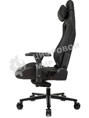 Кресло Knight Craft черный, экокожа, 120 кг, механизм качания