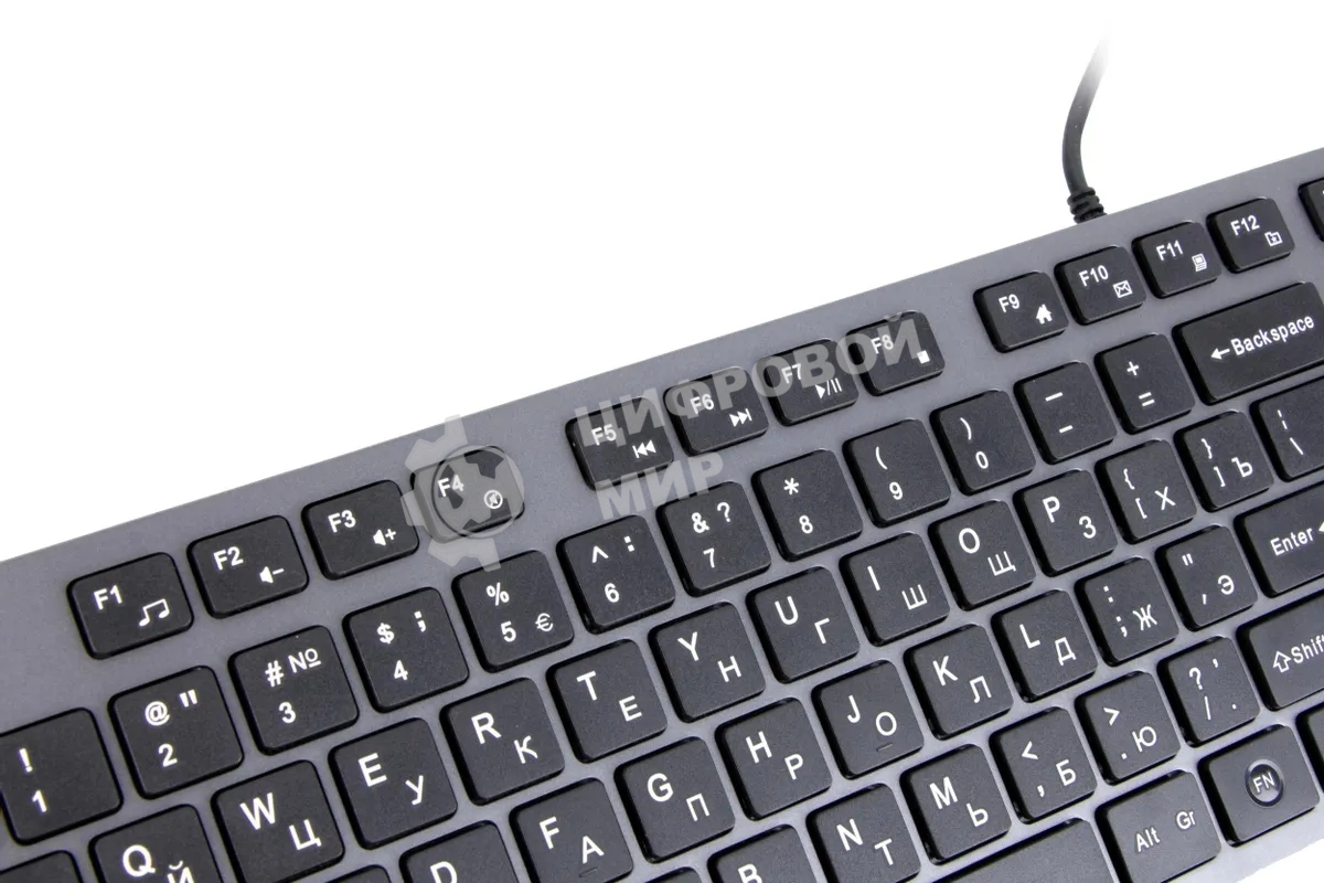 Клавиатура A4Tech KV-300H проводная, USB Type-A, серый