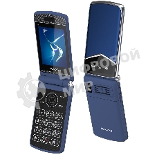 Мобильный телефон Maxvi E11 синий/серебристый
