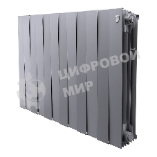 Радиатор биметаллический Royal Thermo PianoForte 500 серебристый - 12 секц.