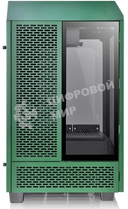 Компьютерный корпус Thermaltake The Tower 100 Racing Green без БП miniITX 1x120мм 3x140мм 2xUSB 3.0 audio bott PSU