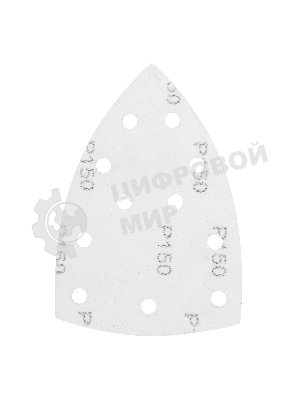Треугольник абразивный Denzel на ворc. подложке под 