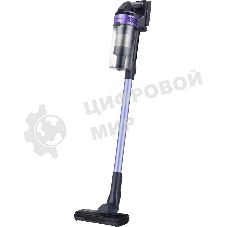 Пылесос вертикальный Samsung VS15A6031R4/EV фиолетовый/черный, питание от аккумулятора, 150 Вт, уборка сухая, пылесборник 0.8 л, работа от АКБ max 40 мин.