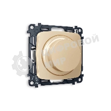Комплект механизма светорегулятора универсального OMEGA Шампань 25-600W/LED 5-300W QUANT (OP6055, VM136) MO605510
