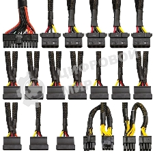 Блок питания серверный ExeGate (RM-700ADS) APFC,2х8см fan, 20+4pin/(4+4)pin+(4+4)pin, 2xPCI-E, 9xSATA