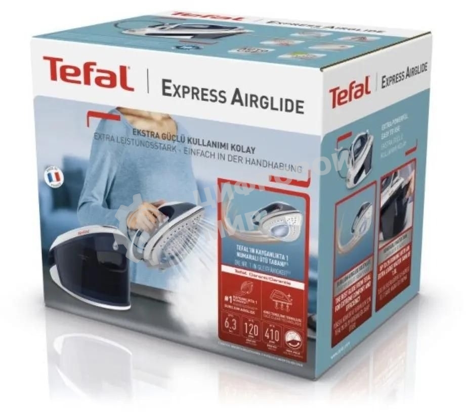 Парогенератор Tefal SV8001E1, синий/белый
