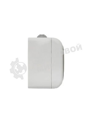 Розетка EKF Мурманск EFR16-129-30-54 2-местная 16А с заземлением с крышкой IP54 серый с защитными шторками