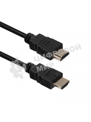 Кабель ACD-DHHM2-50B ACD-DHHM2-50B HDMI 2.0, Golden Plated,19m/19m, черный, 5м