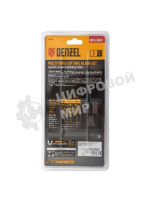 Набор насадок для МФИ Denzel по дереву и металлу, 3 шт.
