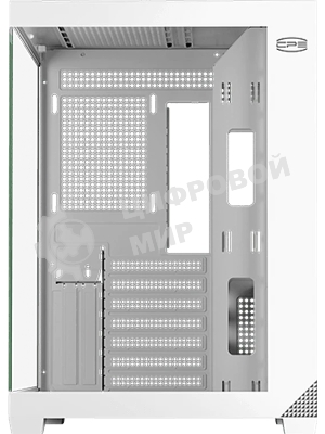 Корпус без блока питания PCCooler C3T700 WH, Midi-Tower, TG, no fans, 1xUSB-A 3.0 + 1xUSB-A 2.0 + 1xUSB-C, ATX, mATX, mITX белый