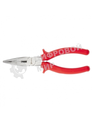 Длинногубцы Matrix Econom 17494, 160 мм, изогнутые шлифованные, пластмассовые рукоятки