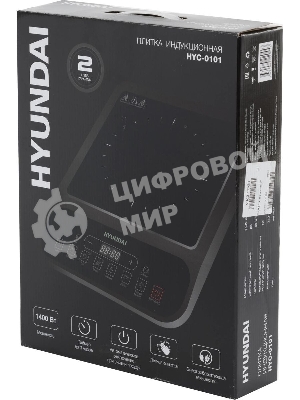 Плита настольная электрическая Hyundai HYC-0101 черный эмаль (настольная)