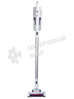 Пылесос вертикальный SUPRA VCS-5095 белый, питание от аккумулятора, 120 Вт, уборка сухая, пылесборник 0.5 л