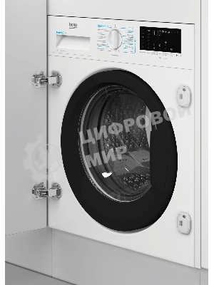 Стиральная машина встраиваемая Beko BI3DBT8841W белый, загрузка фронтальная 8 кг, 1400 об/мин, класс A